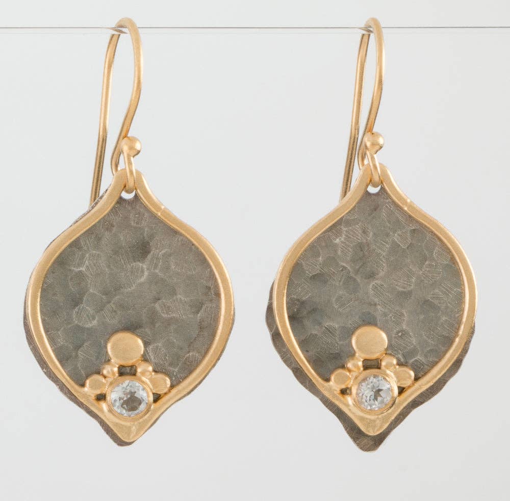 Austin Titus Studio - Wholesale Dangle Earrings - Two Toned Plum Earrings2