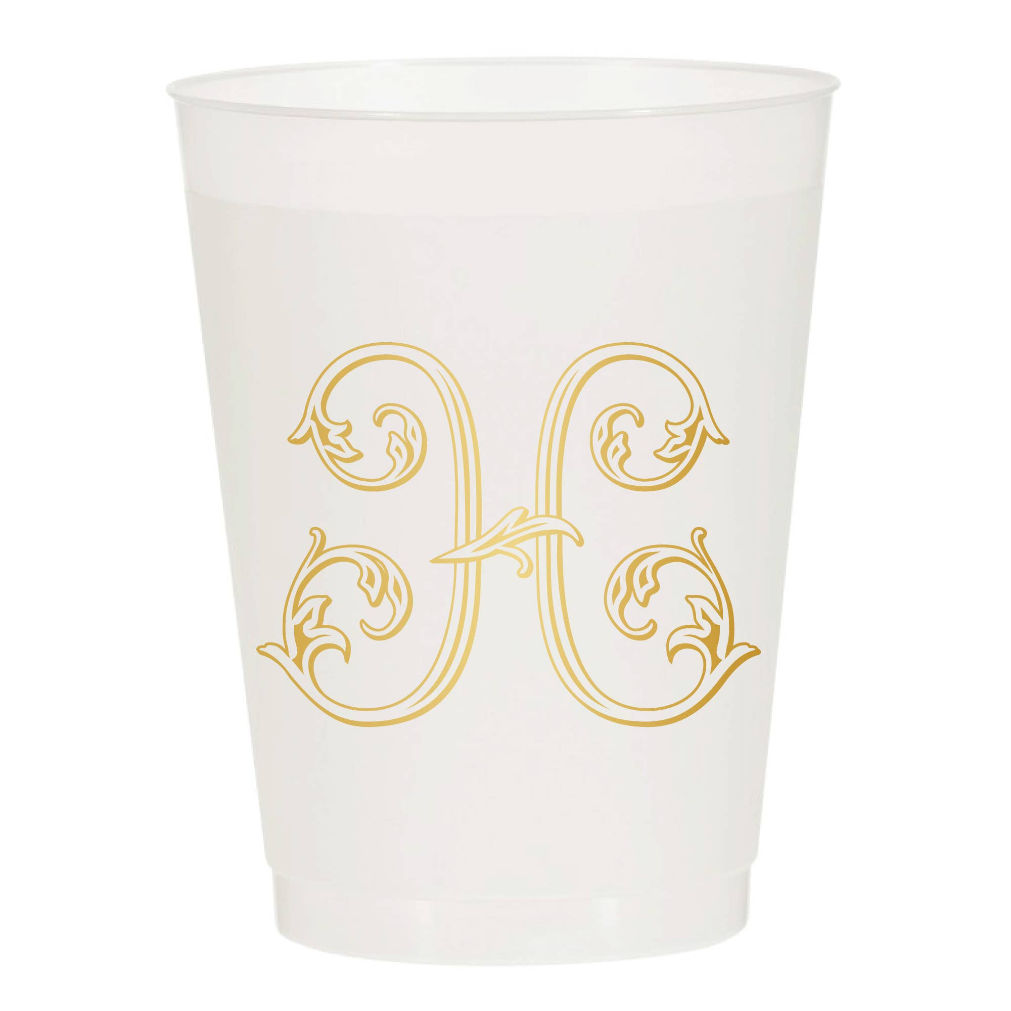 Sip Hip Hooray - Wholesale Disposable Cup - Initial Monogrammed Frosted Cups7