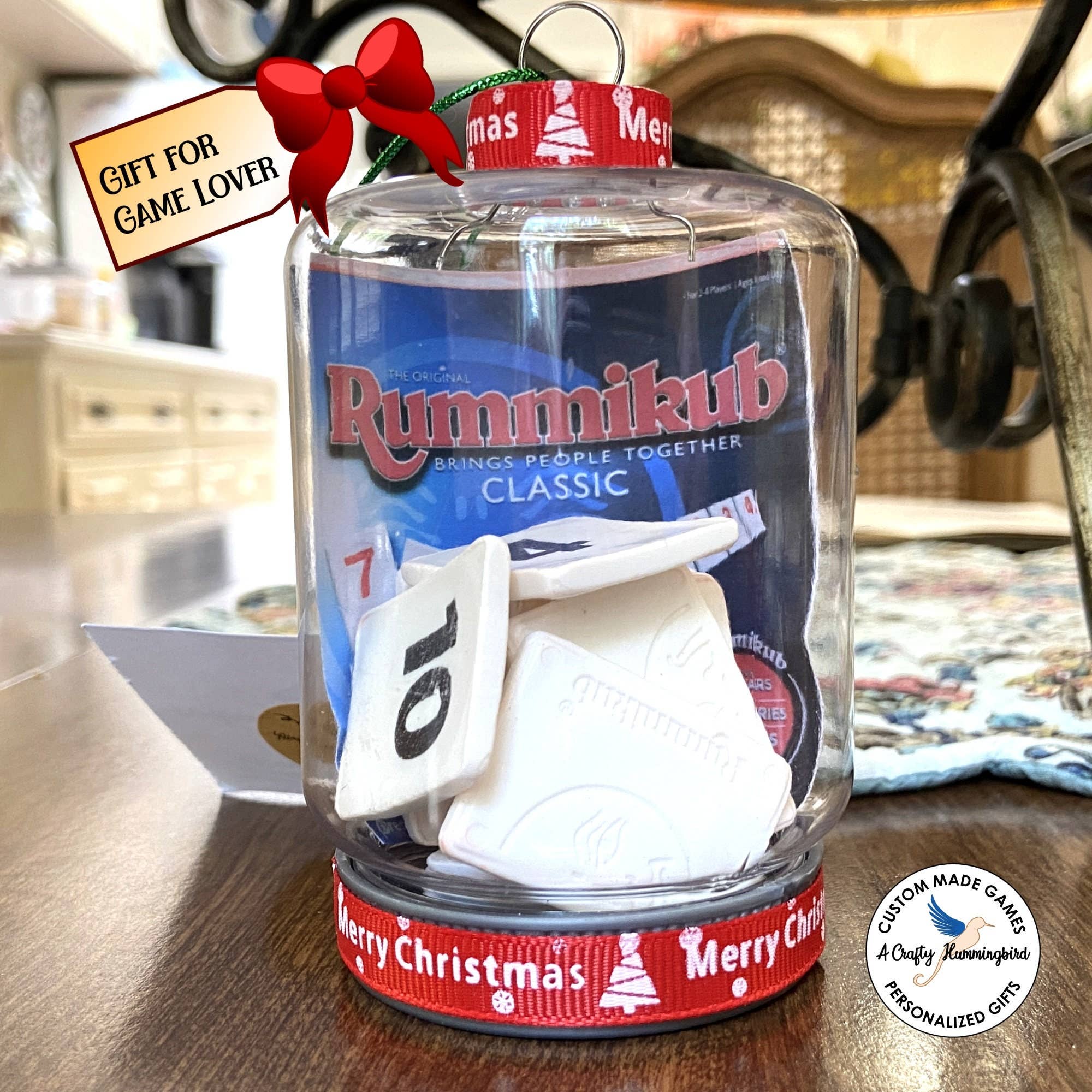 Crafty Vintage Games - Wholesale Ornament - Retro Rummikub Game Ornament for Christmas Gift2