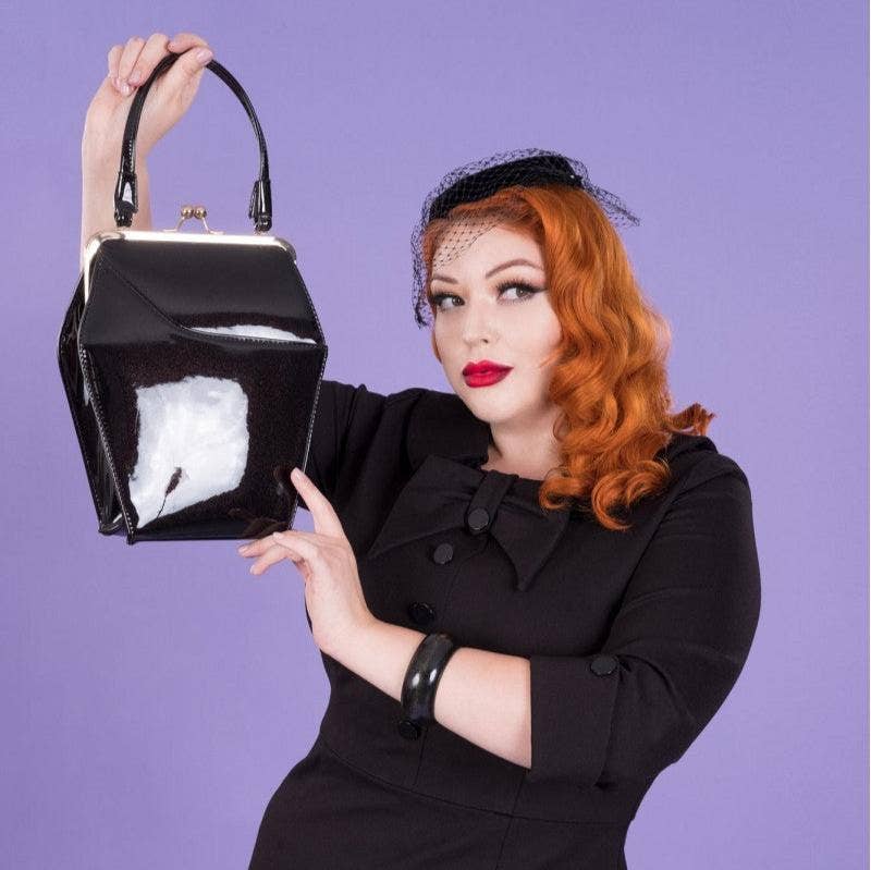 Tatyana Clothing - Wholesale Top Handle Bag - Women's - To Die For Purse in Patent Vegan Leather2