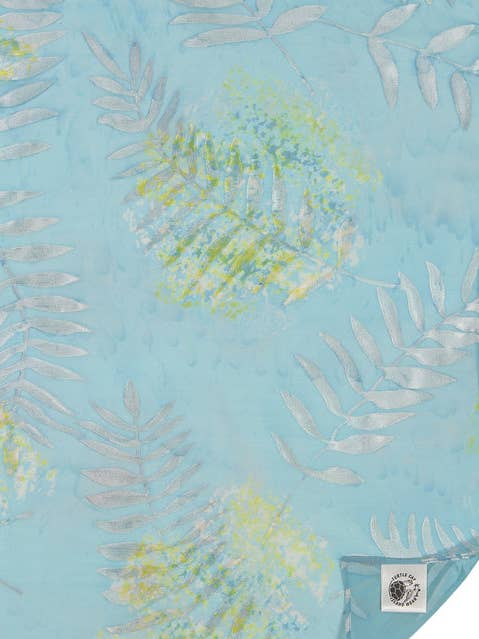 Aqua Blue Square Silk Scarf for wholesale by Turtle Cay Island Wear