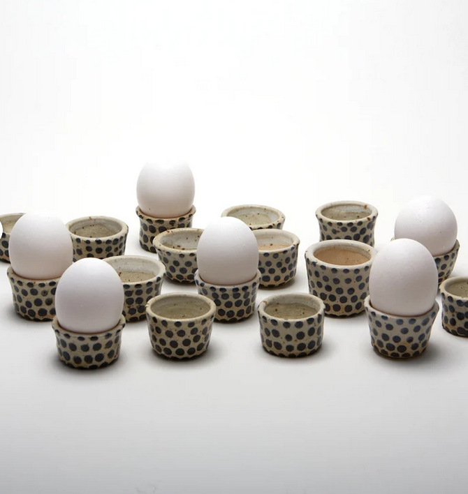 Polli Pots - Wholesale Egg Cup/Holder - Little egg cups Black White, Unique egg cups3