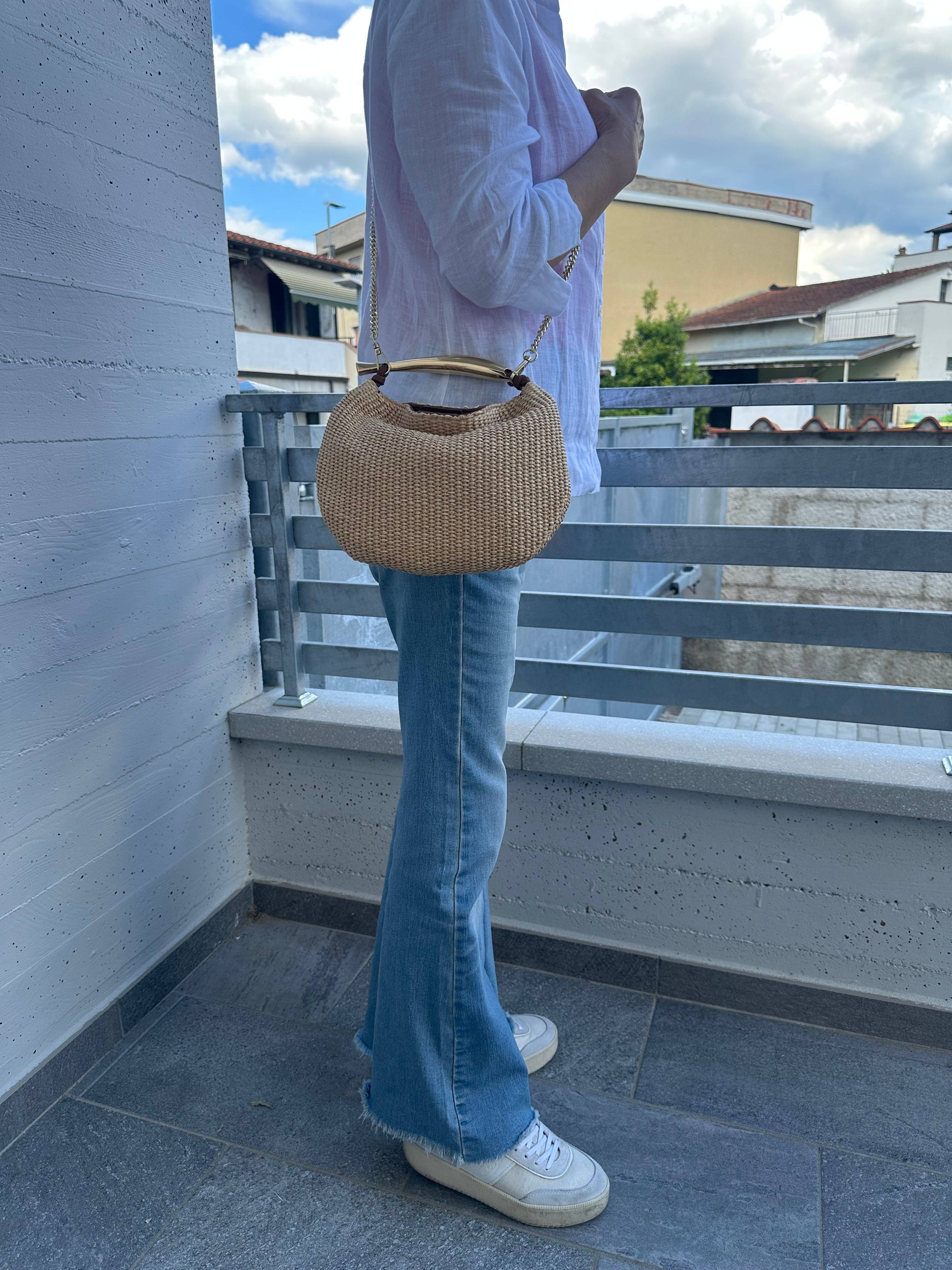 Zhade - Wholesale Top Handle Bag - Women's - TWINS raffia11