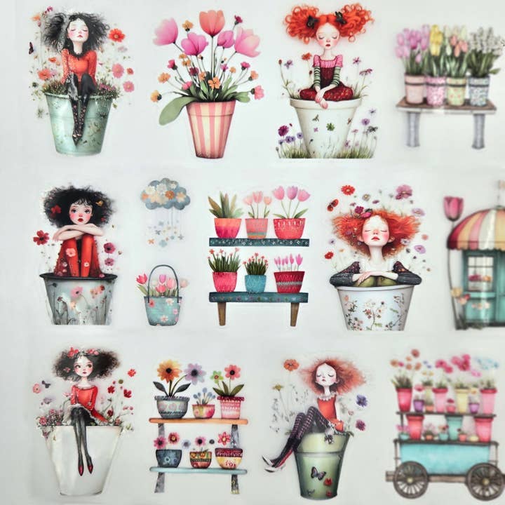 MIC & MIM Premium Paper Shop - Vendita all'ingrosso Nastro washi - MIC | Nastro PET (Lucido 3D e Kiss-cut): Florabelle5