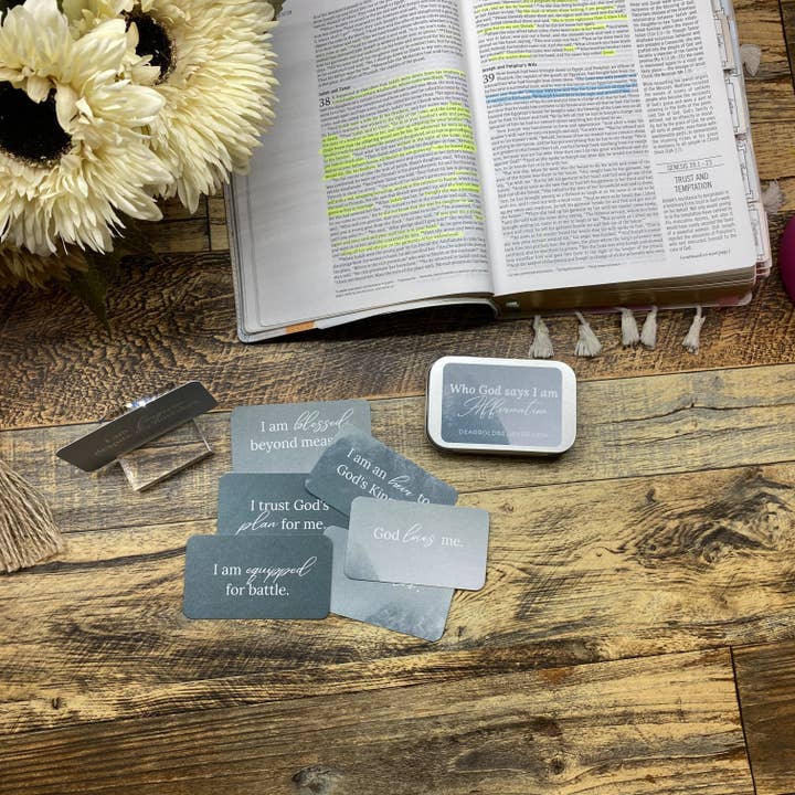 Dear Bold Believer - Wholesale Religious Card - Who God says I am Nature Bible Verse Cards in Tin3