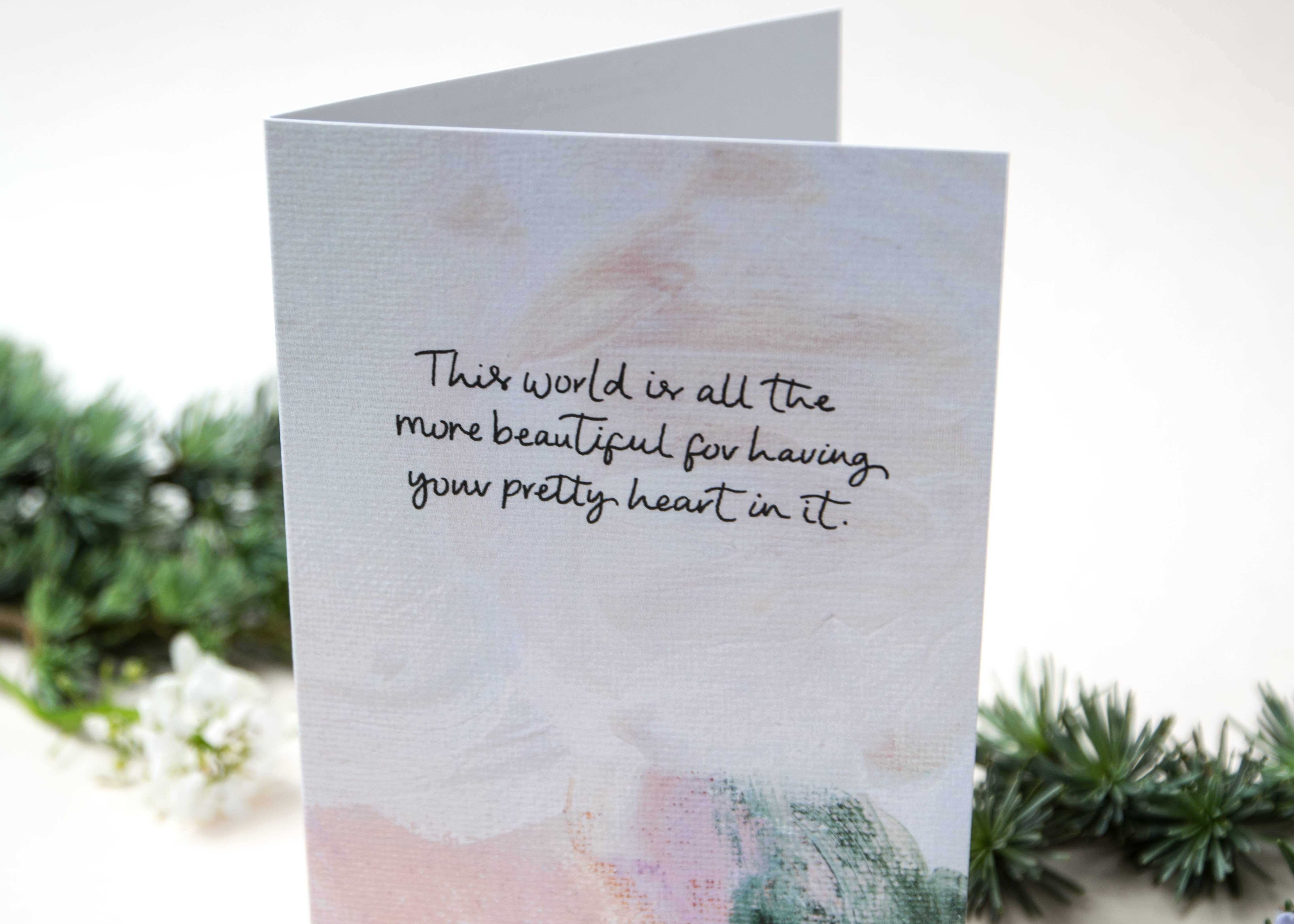 The Hidden Pearl Studio – wholesale Everyday greeting card – 'The World Is All The More Beautiful' Greeting Card2