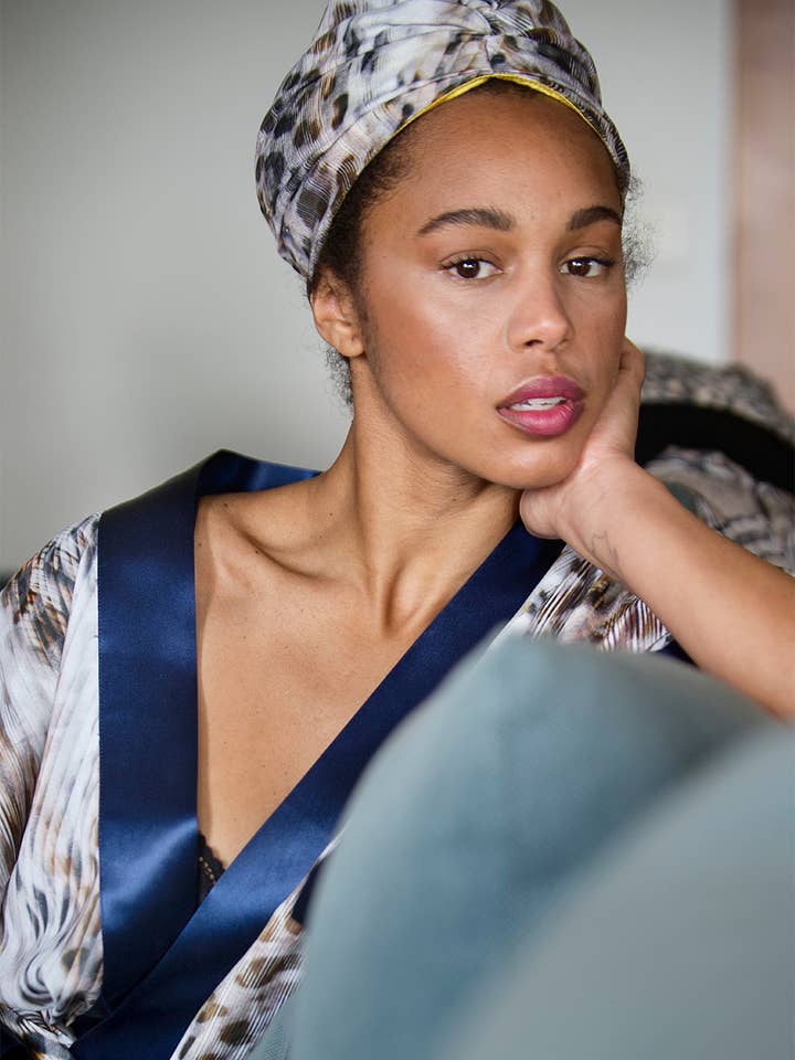 Turbante de seda selvagem por atacado de STUNR