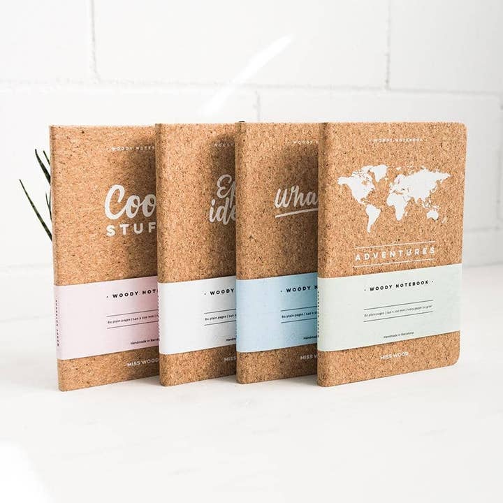 Miss Wood - Wholesale Notebook - Woody Notebook Cork - A5