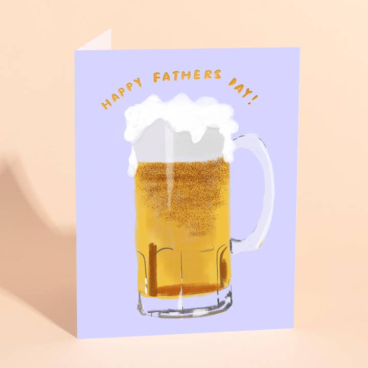 Carolyn Suzuki - Vente Carte pour la fête des Pères - CHOPE À BIÈRE - Carte pour la fête des pères 0