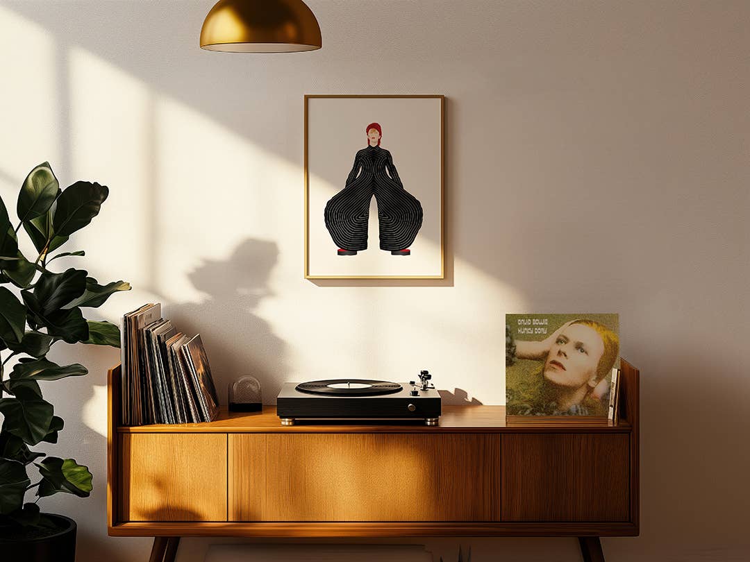 Poppermost Prints - Wholesale Poster - David Bowie Ziggy Stardust Minimalist Print2