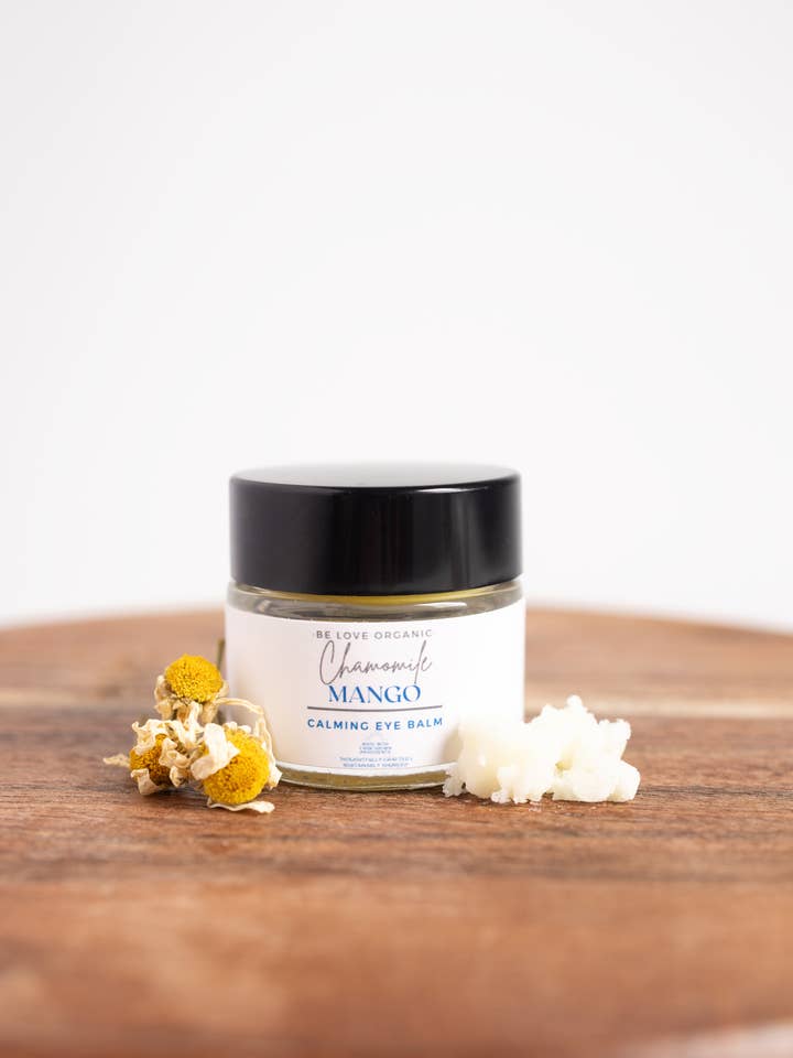 Chamomile Mango Eye Balm for wholesale by BE LOVE ORGANIC SKINCARE