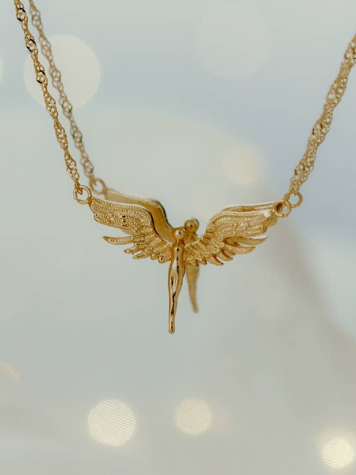 Guardian Angel-halskæde for engroshandel hos Trascendenza Jewelry