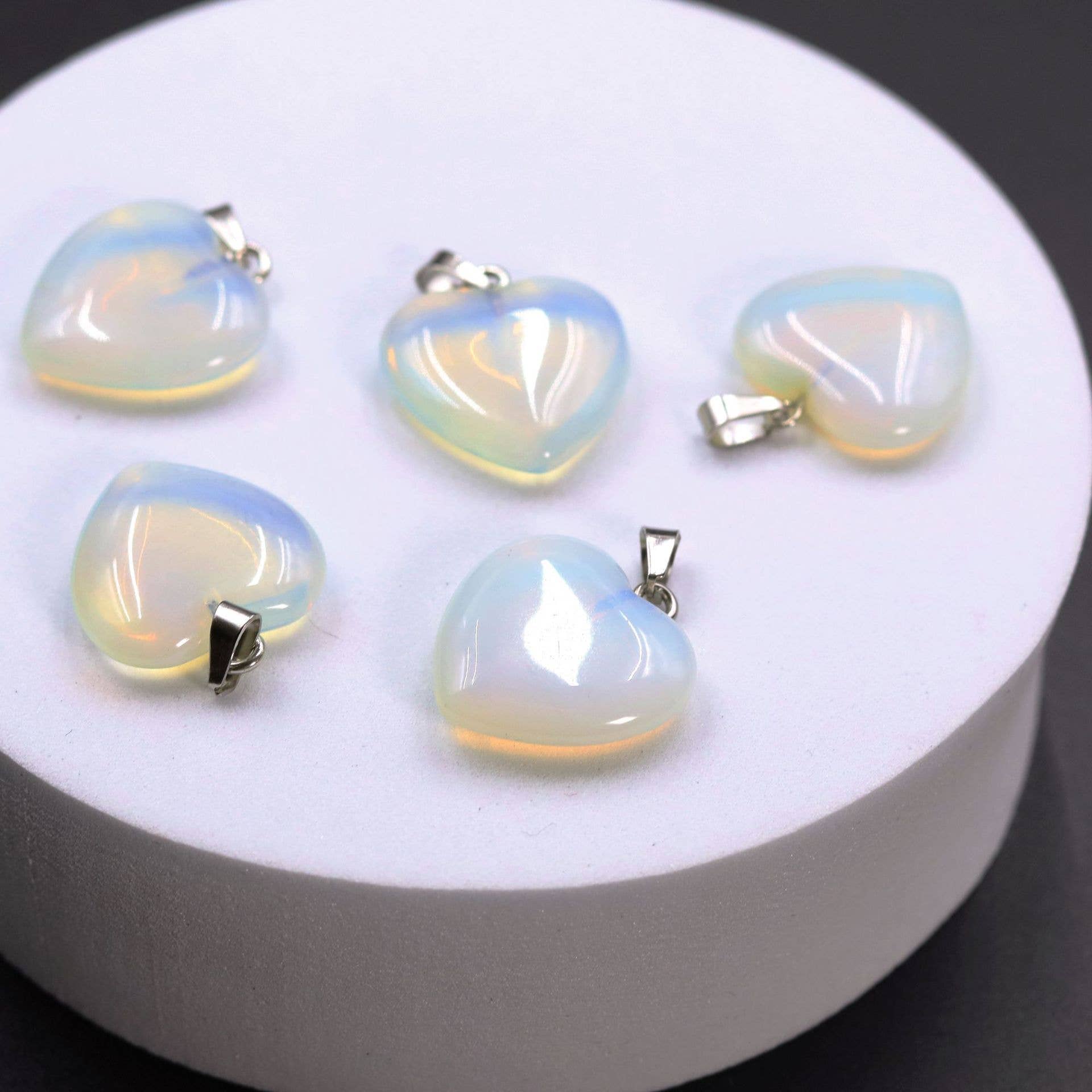 Gemcohub – wholesale Spiritual stone/crystal – Amethyst Pendant Agate Heart Necklace Natural Stone10