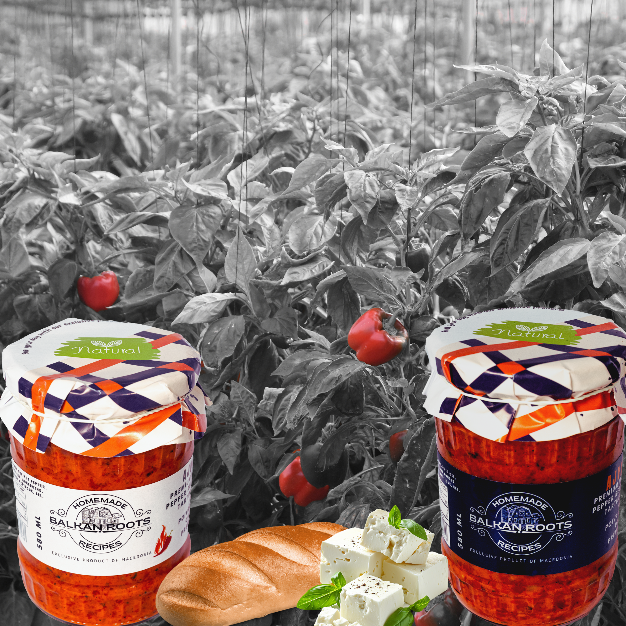 Country Roots - Wholesale Relish - Premium Pepper Spread 580 ML- MILD1