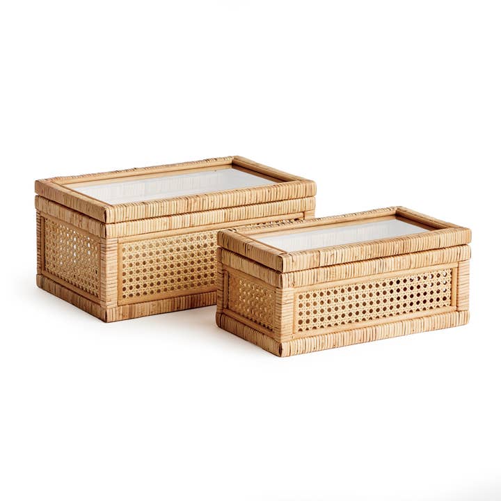 Natural Alfi Boxes, Set of 2 for wholesale on Faire