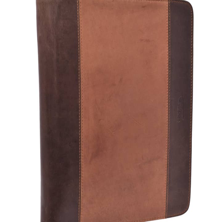 Menzo - Wholesale Folders - Menzo MB56 Conference Folder A4 Buffalo Leather/2-tone Brown4