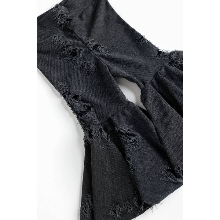 Tiny toes Baby Co - Wholesale Pants - Baby - Distressed Denim Inspired Baby Bell Bottoms6