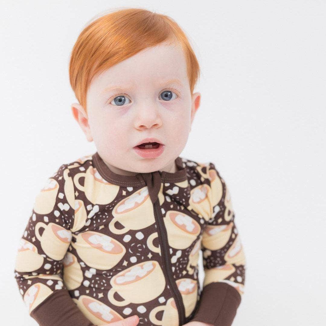 Coconut Pops - Wholesale Sleepsuit - Baby - The Poppy in Hot Chocolate1