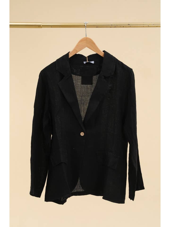 LÉA & LUC - Wholesale Jacket - Women's - 100% Linen Jacket REF. 3455