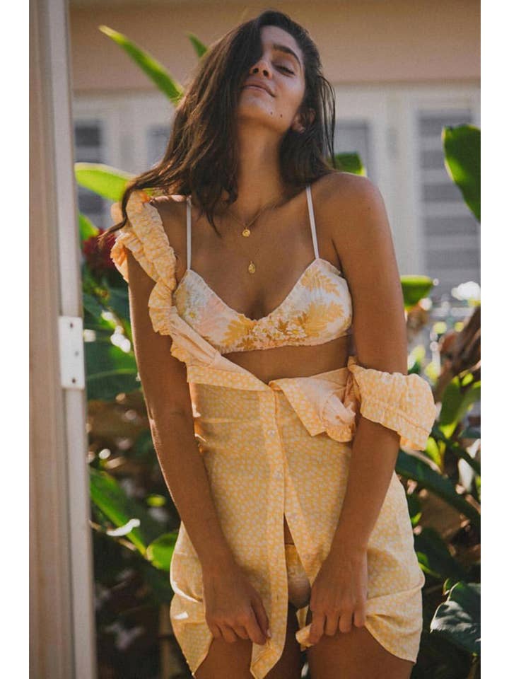 Clare Bare - Wholesale Bralette - Women's - Oleander Bralette (assorted vintage fabrics)2