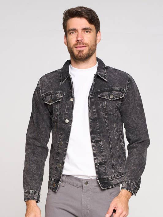 Vintage zwarte spijkerjas (LDJ-001) voor wholesale door patrol jeans