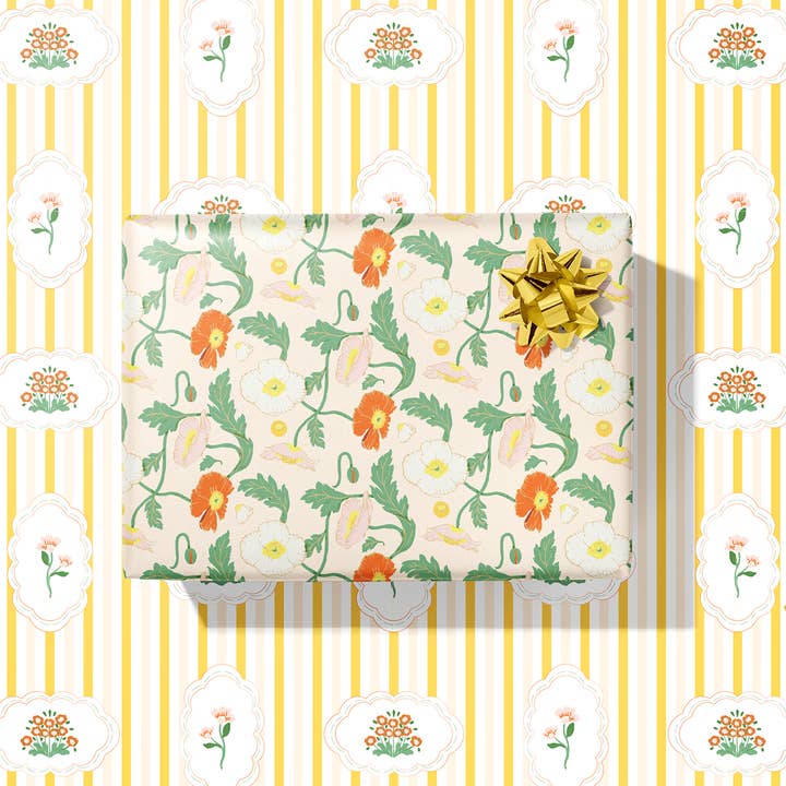 Papier Cadeau Floreale - Double Face pour la vente par re:mused studio