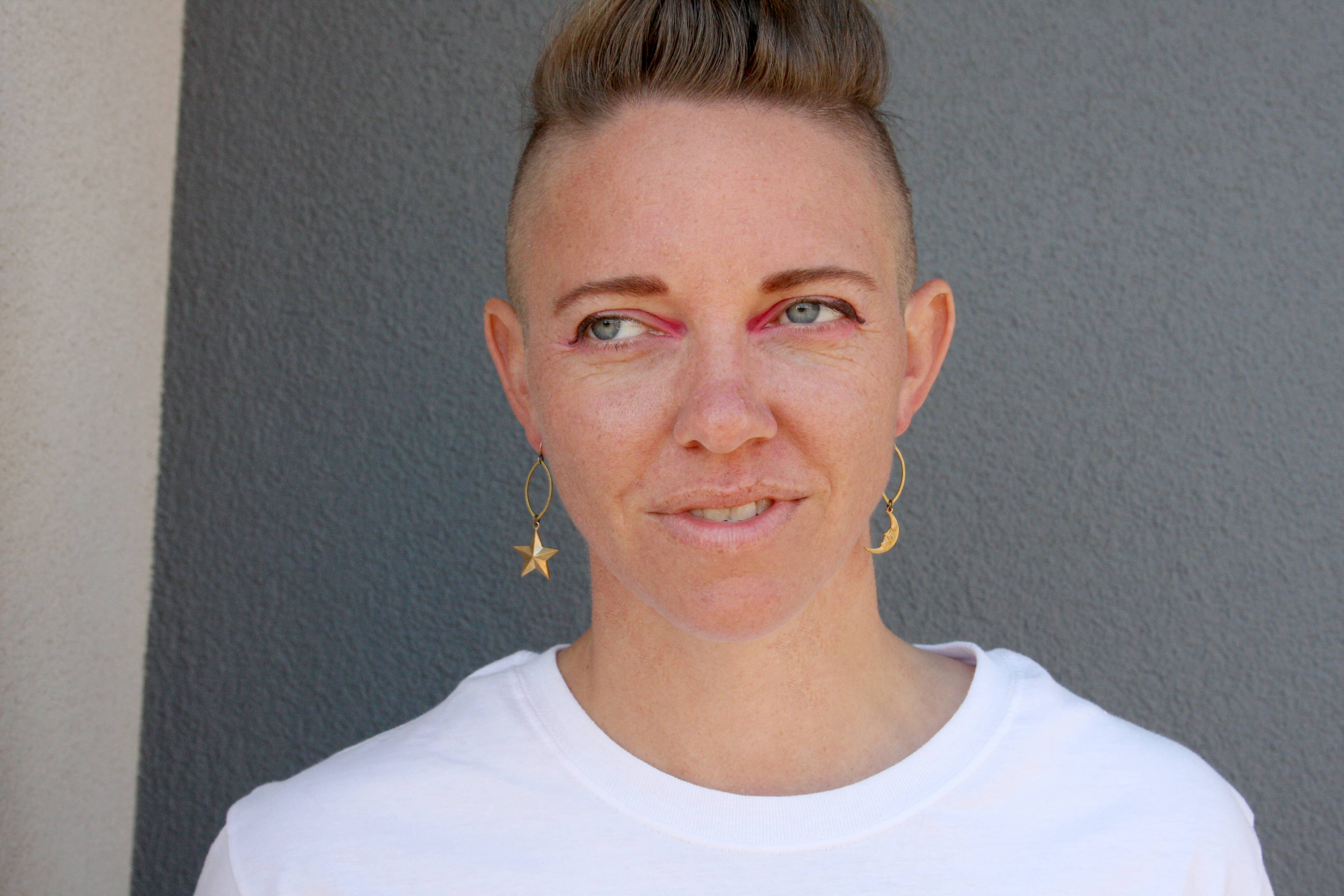 daniAWESOME - Wholesale Dangle Earrings - Brass Star and Moon Drop Earrings3