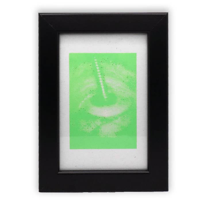 Sérigraphie encadrée Bulge Head pour la vente par Hungry Ghost Press