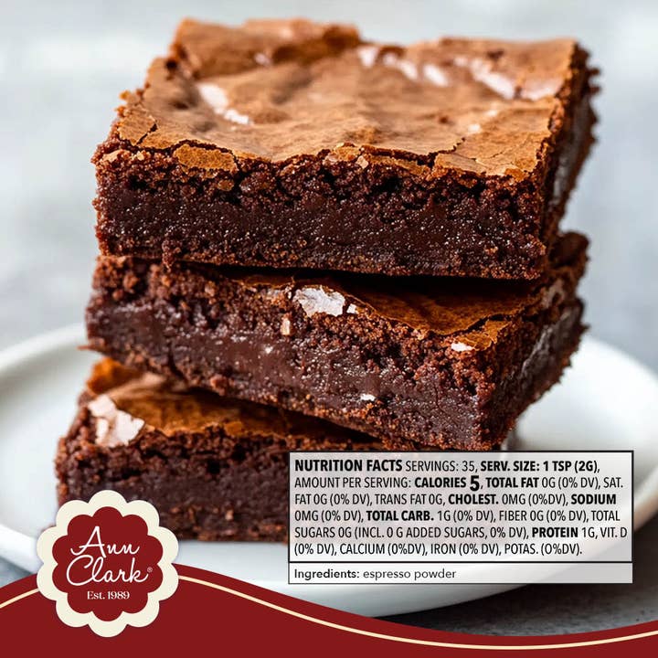 Ann Clark - Wholesale Baking Chocolate - Ann Clark Premium Espresso Powder, 2.5 oz2