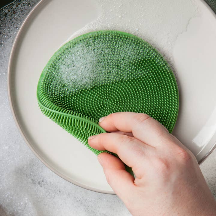 Now Designs by Danica - Wholesale Cleaning Sponge - Scrub Bub Aloe Green Silicone Scrubber6