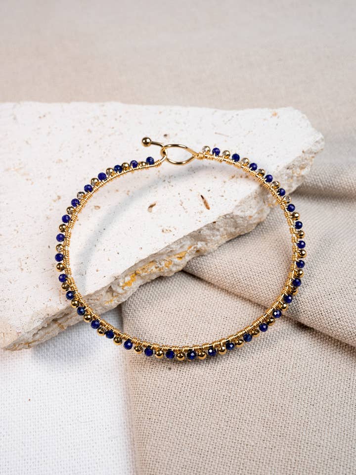 Jonc Mélina - Saphir de synthèse pour la vente par SIKA BIJOUX