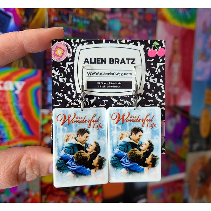 Alien Bratz – Großhandel Ohrhänger – Weihnachtsohrringe, Weihnachtsohrringe, Stocking Stuffers, Geschenkidee