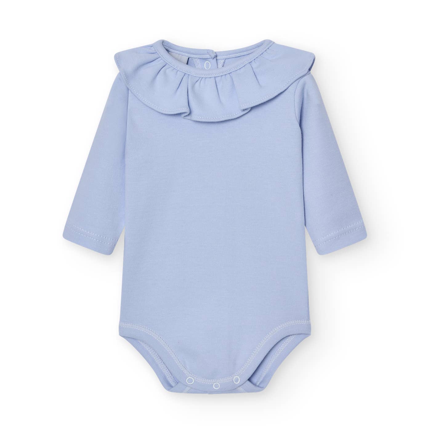 Babidu - Wholesale Bodysuit (Non-Footed) - Baby - Long Sleeve Ruffle Neck Baby Bodysuit6
