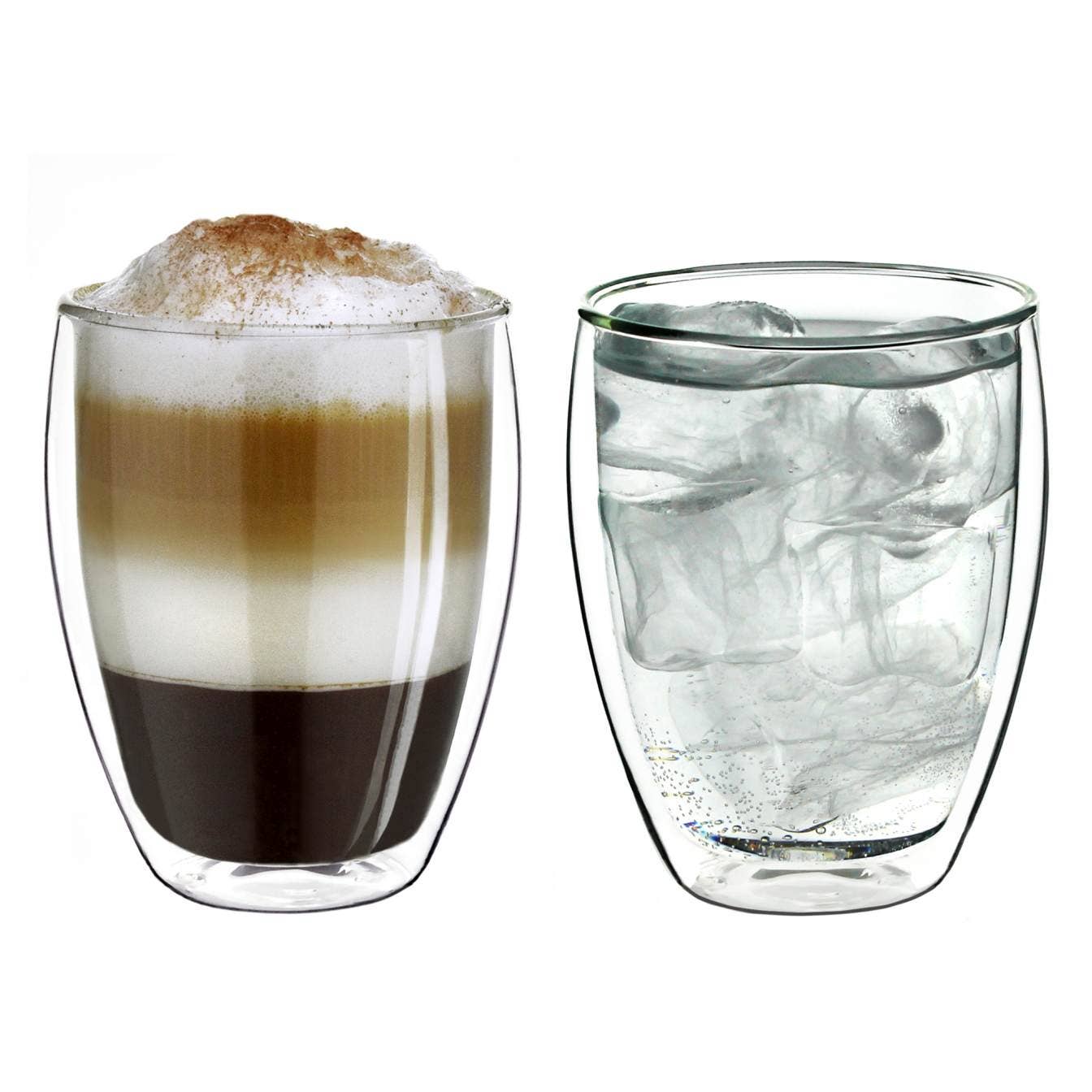 Creano – wholesale Dricksglas och koppar – Termiskt glas dubbelväggigt hög 250 ml; set om 21