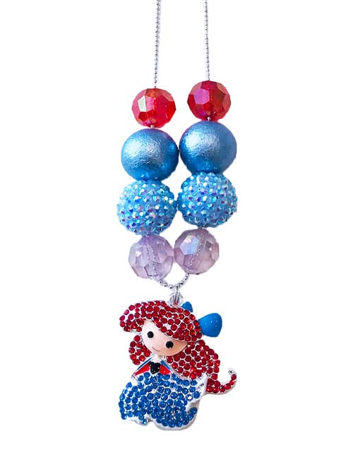 Collier breloque princesse pour la vente par Fiveloaves Twofish