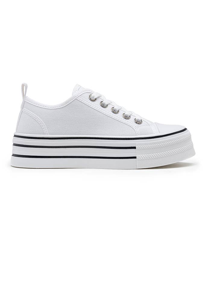 LADY GLORY - Wholesale Lifestyle Sneakers - Women's - Casual chic canvas platform sneakers14