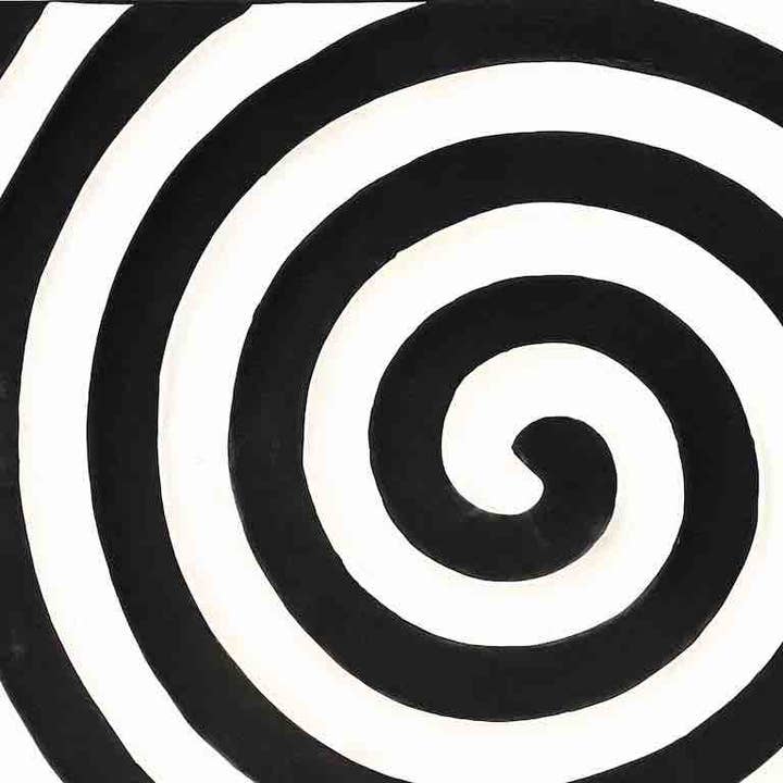 The Niger Bend – Großhandel Malen/Zeichnen – Imigongo Royal Tutsi Ruanda Geometrische Schwarzweiss-Tableaus | 11 x 15"