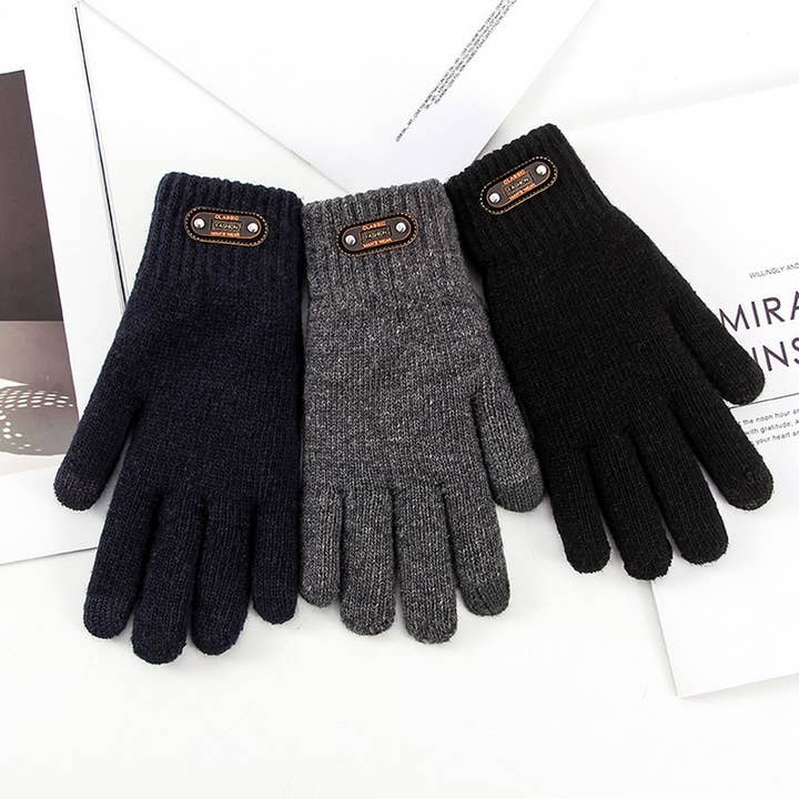 NINEXIS - Wholesale Gloves - Men's - CWAG00540_MEN WINTER KNIT TOUCHSCREEN WARM GLOVES5