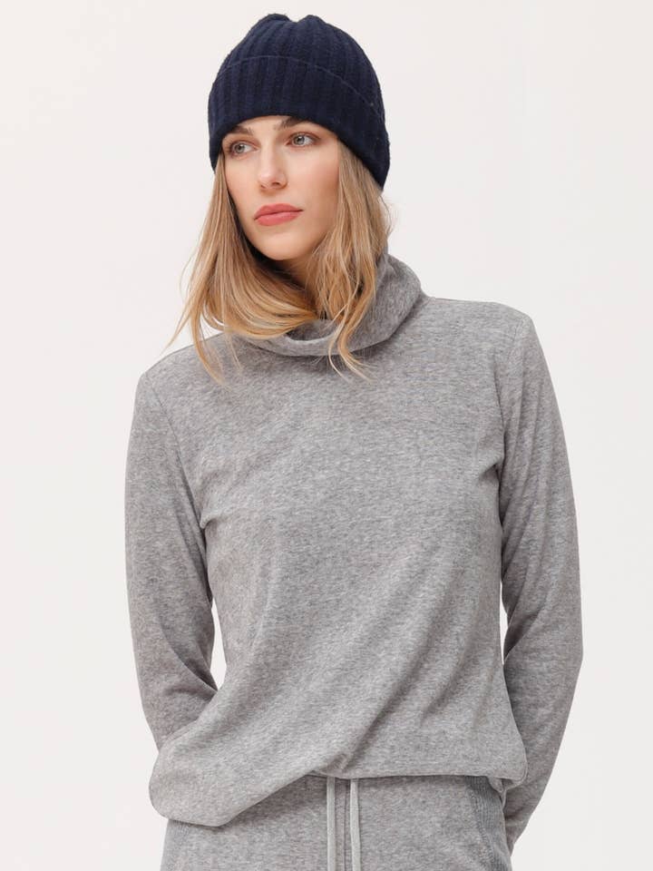 Puos tröja i melange fleece för wholesale av OKY