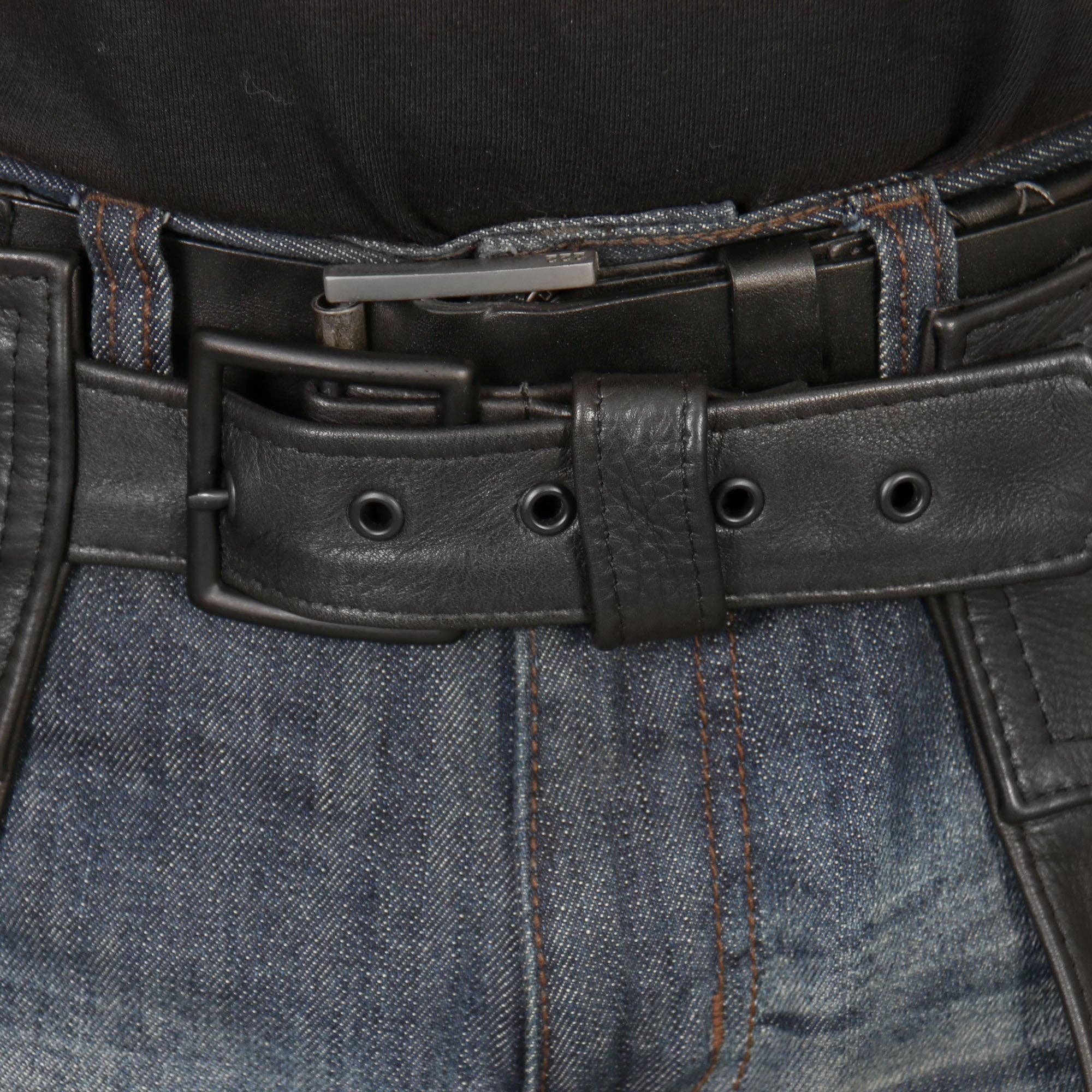 NEGRO Chaparreras de cuero Hot Leathers CHM5001 para hombre, clásicas, negras, fabricadas en EE. UU. de venta al por mayor en Faire9