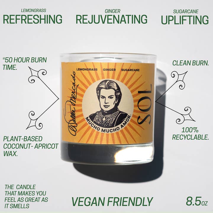 Walter Mercado – wholesale Votive candle – Sol Candle2