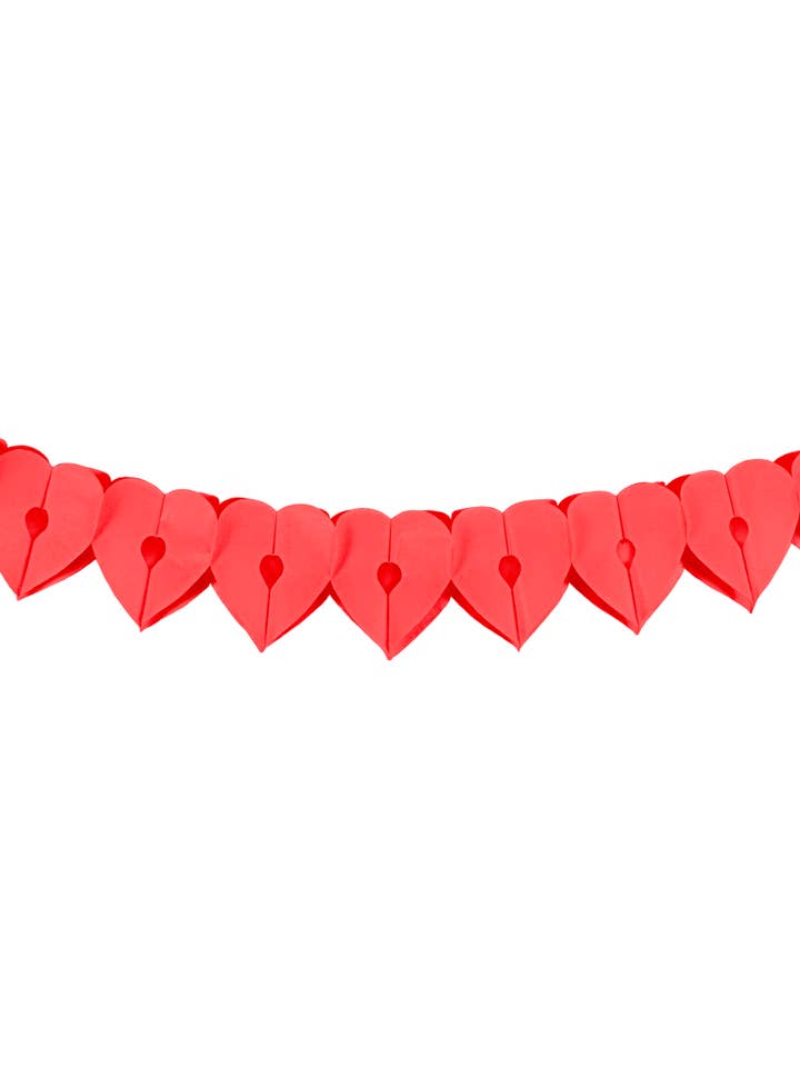 Paper garland - Heart red for wholesale by PD Party