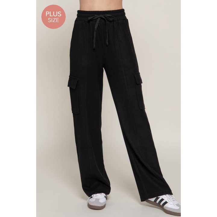 Apolline – wholesale Pants – Women's – PLUS SIDE POCKET KNIT CORDUROY LONG PANTS5