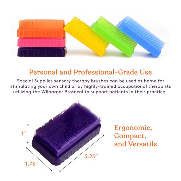 Special Supplies - Wholesale Body Brush - Therapressure Therapy Brush (Colorful) 12 Pack1