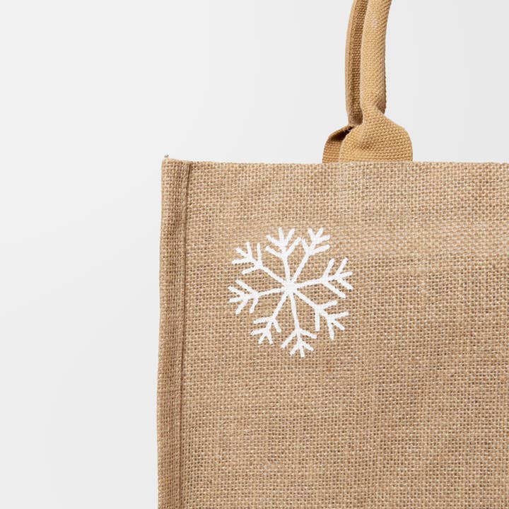 The Little Market - Wholesale Gift Bag - Reusable Tote - Snowflakes5