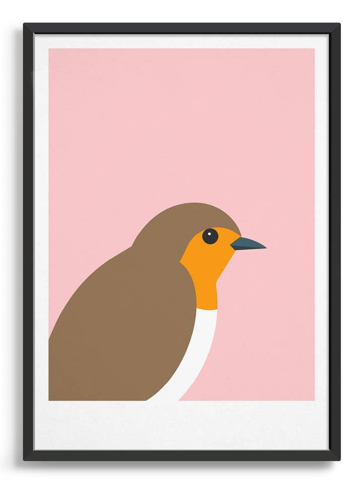 Vogel-Kunstdruck — Robin für den Großhandel von Rocket Jack