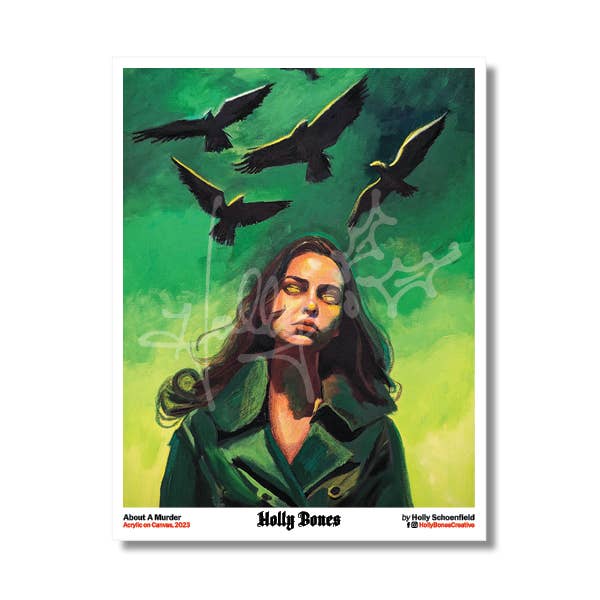 "About A Murder" 8x10 Print for wholesale by Holly Bones