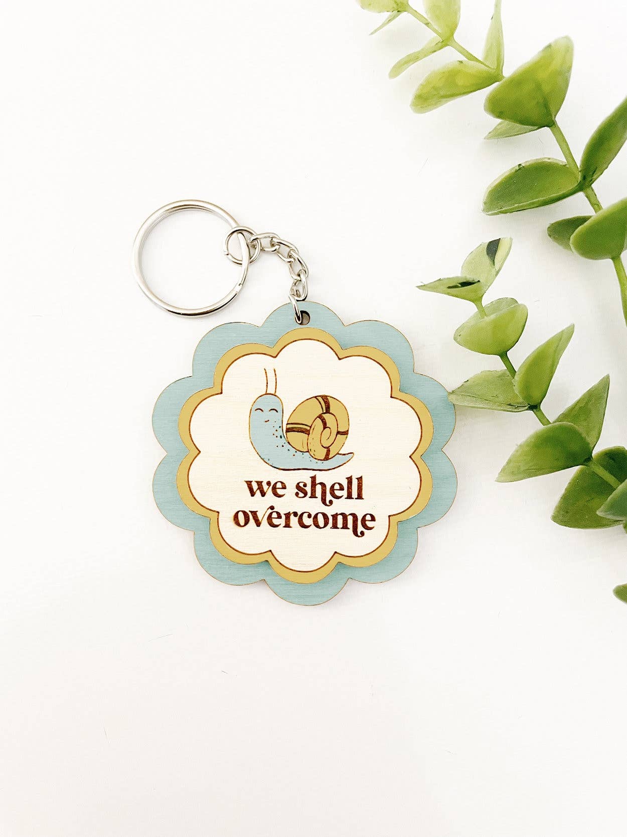 Remember November, Inc – Engroshandel Nøglering - Dame – Snail nøglering Funny nøglering Snail Pun