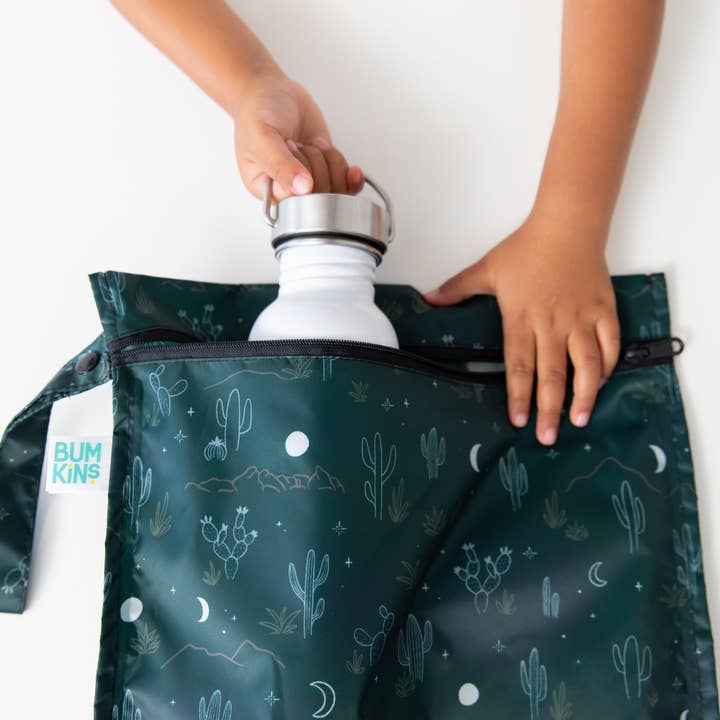 Bumkins - Vente Sac étanche - Enfant et bébé - Sac imperméable : Cactus étoilé9
