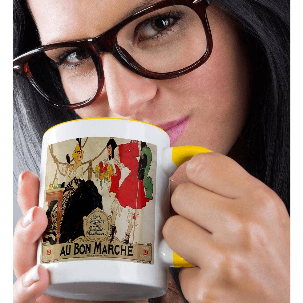 3dRose - Wholesale Coffee Mug - 3dRose, Au Bon Marche Paris French Perfume Advertising Poster, Mug1